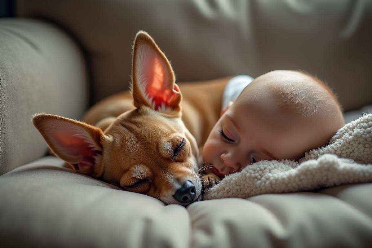 Chihuahua couché près d