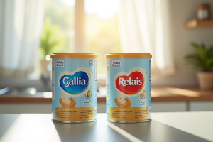 Comparaison des formules de lait infantile Gallia Calisma et Relais
