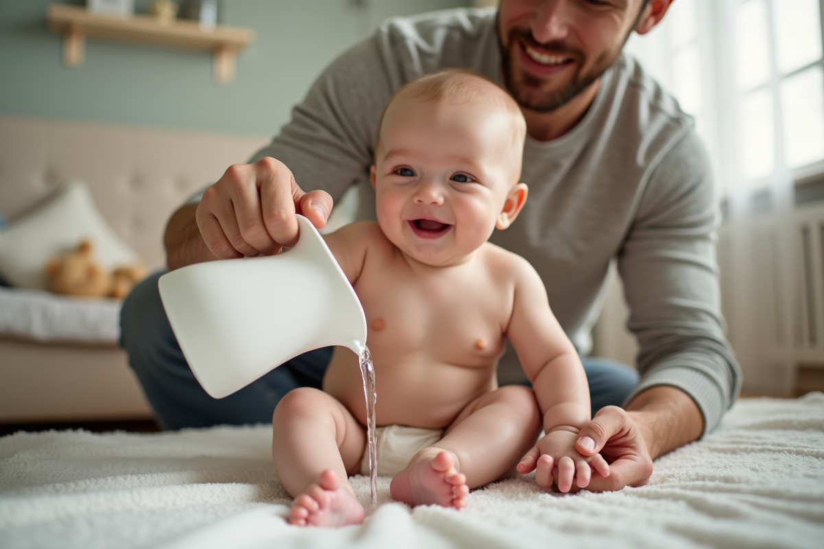 bébé bain