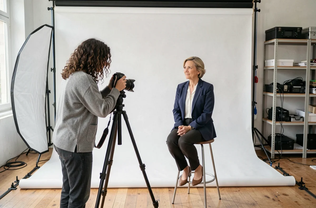 Séance photo professionnelle en studio à Martigues pour portrait corporate